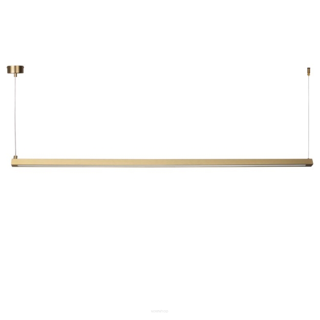 Lampa wisząca BEAM-120 LED złota  minimalistyczna listwa wisząca biurowa