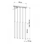 Lampa Wisząca PASTELO 5 Biała SOLLUX LIGHTING SL.0468 - 3