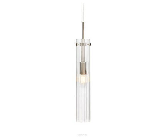 Lampa wisząca TUBO PENDANT 1L STEEL/CLEAR MARKSLOJD 108112  