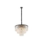 Lamp wisząca / żyrandol Cristal M 9xE14 czarno/przezroczysta 7616 - 2