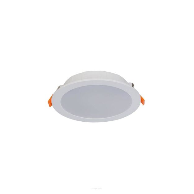 Łazienkowa oprawa sufitowa / spot LED CL Kos 16W 1450lm 3000K biała wpuszczana Ø17,5cm 8777