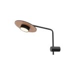 Kinkiet Disk GX53 czarno/drewniany 7645 - 2