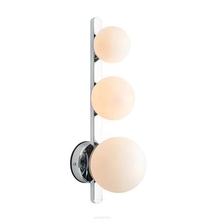 Kinkiet PURO WALL 3L CHROME/OPAL IP44 MARKSLOJD 108069  