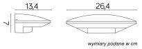 Kinkiet elewacyjny UFO 1880S SU-MA NOWOCZESNY LED SREBRNY - 3