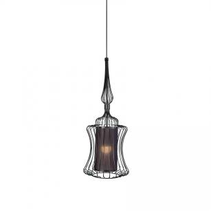 Lampa wisząca Abi E27 czarna 8870