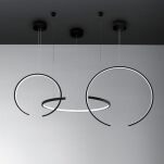 Lampa wisząca OLYMPIC 0074.37 VIVIDA INTERNATIONAL  Efektowna LED czarna - 3