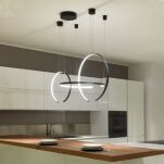 Lampa wisząca OLYMPIC 0074.37 VIVIDA INTERNATIONAL  Efektowna LED czarna - 2