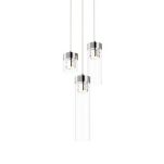 Lampa wisząca GEM P0389-03D-F4AC Zuma Line Stylowa chrom kryształki - 3