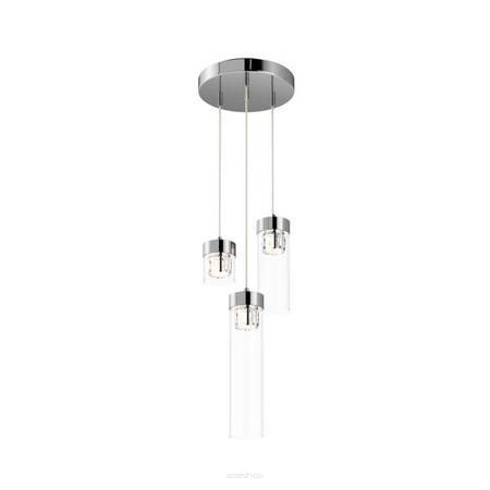 Lampa wisząca GEM P0389-03D-F4AC Zuma Line Stylowa chrom kryształki