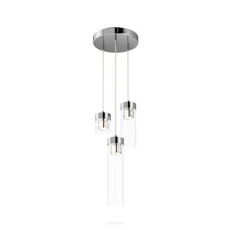 Lampa wisząca GEM P0389-03D-F4AC Zuma Line Stylowa chrom kryształki