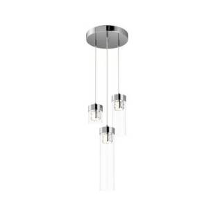 Lampa wisząca GEM P0389-03D-F4AC Zuma Line Stylowa chrom kryształki