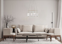 Lampa wisząca Alani PND-34375-4-BK Italux - 2