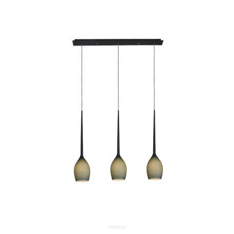 Lampa wisząca IZZA 3 AZ2323 Azzardo Nowoczesna i gustowna 3 zwisy w kolorze oliwkowym na podłużnej podsufitce