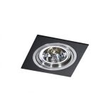 Lampa sufitowa SIRO 1 AZ0769 Azzardo Wpuszczana kwadratowa szerokość 17 cm czarno-aluminium ruchoma - 2