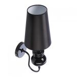 Lampa wisząca BAROCO 1 PENDANT AZ0064 Azzardo Stylowa retro abażur z tkaniny metalowy korpus - 4