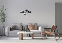 Lampa wisząca Molite PND-1098-6-BK Italux - 2