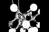 Lampa wisząca  NEURONO 15 AZ0107 Azzardo Designerska nietypowa 15 źródeł światła chrom / biały - 6