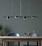 Lampa wisząca ROW 4L Czarny 107746 skandynawski minimalizm G9 - 2