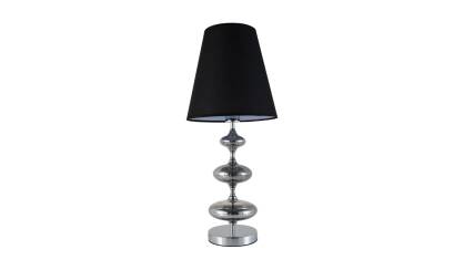 LAMPA STOŁOWA NOCNA CZARNA VENEZIANA  LUMINA DECO LDT 1113-1 (BK)