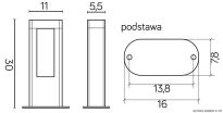 Ogrodowa lampa stojąca EVO GL15401 SU-MA LED WYSOKOŚĆ 30 CM - 3