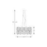 P0534-05C-F4AC DAVI LAMPA WISZĄCA CHROME ZUMALINE - 4