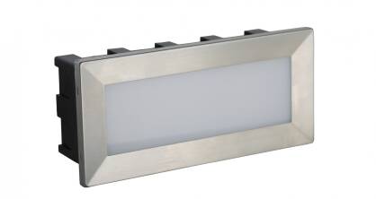 Kinkiet zewnętrzny do zabudowy MUR LED INOX C 04 SU-MA PROSTOKĄTNY