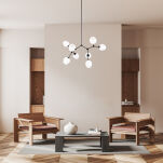 Lampa wisząca Ferral PND-75075-8-BK-WG Italux - 2