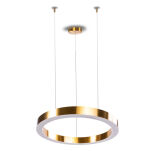 Lampa wisząca CIRCLE 60 ledowa 60 cm mosiądz ST 8848-60 Step Into Design okrąg z wbudowanym modułem ledowym nowoczesny - 5