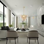 Lampa wisząca SELENA ZŁOTY 6lt MILAGRO ML5988  - 2
