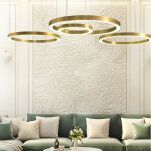 Lampa wisząca CIRCLE 40 led 40 cm mosiądz ST 8848-40 Step Into Design okrąg z wbudowanym modułem ledowym nowoczesny - 2