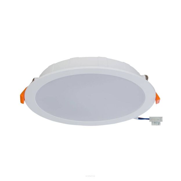 Łazienkowa oprawa sufitowa / spot LED CL Kos 24W 2200lm 4000K biała wpuszczana Ø22,5cm 8774