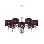 Lampa wisząca IMPRESS Azzardo Klasyczne materiałowe klosze połączone z eleganckim korpusem 3 kolory  - 3