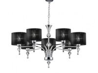Lampa wisząca IMPRESS Azzardo Klasyczne materiałowe klosze połączone z eleganckim korpusem 3 kolory  - 2