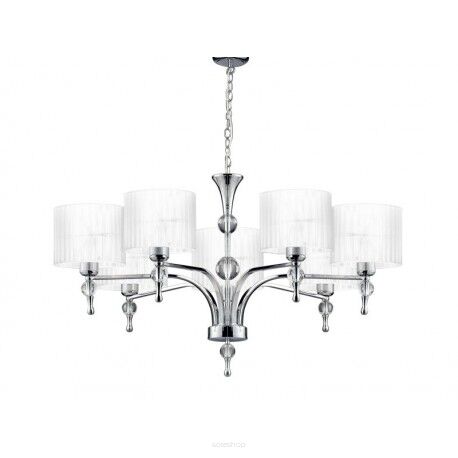 Lampa wisząca IMPRESS Azzardo Klasyczne materiałowe klosze połączone z eleganckim korpusem 3 kolory 