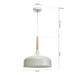 Lampa wisząca Taylor biała MILAGRO MLP6217  - 3