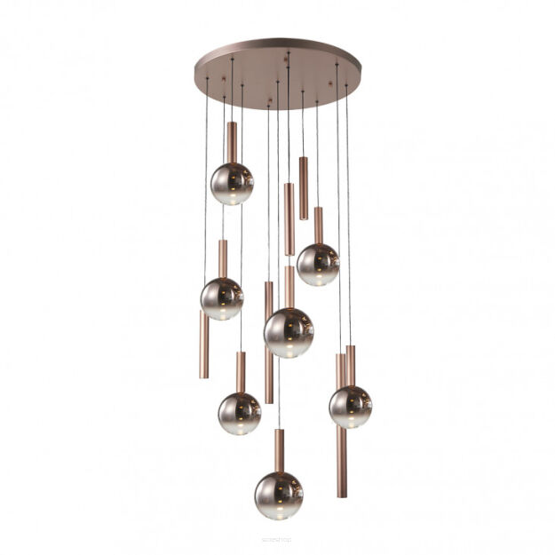 Lampa wisząca Camino PND-24038-12A-COPP Italux