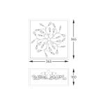 C0578-04A-B5V7 SPRING LAMPA SUFITOWA ZŁOTA/GOLD ZUMALINE - 2