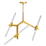 Lampa wisząca STICKS-6 złota ST-1001-6 gold nowoczesna modernistyczna designerska rurki - 2
