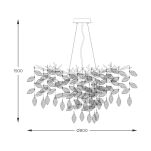 MD4115-1-ECN CINDY LAMPA WISZĄCA CHROM ZUMALINE - 2