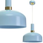 Lampa wisząca MALMO niebieska MILAGRO MLP6201  - 2