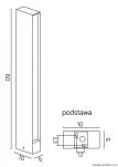 Zewnętrzna lampa stojąca LINEA 16702-600 SU-MA linia LED  - 3