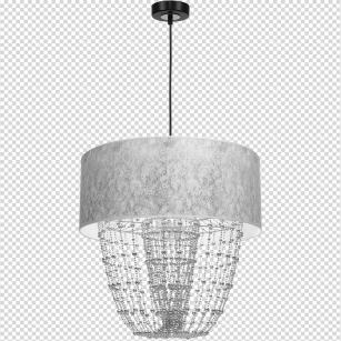 Lampa wisząca ALMERIA SILVER/BLACK MILAGRO MLP6437