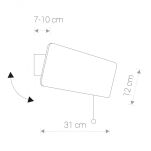 Kinkiet Oslo E14 drewniany 9700 - 2