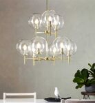  Lampa wisząca CROWN 107920 Markslojd ZŁOTA PODSTAWA KULISTE KLOSZE 70 ŚREDNICA - 3