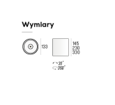Oprawa natynkowa PROXA MOVE H230 NT QR111 Labra 3.0374 wysokość 23 cm - 3