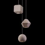 Lampa wisząca GEOMETRIC 9695 Nowodvorski Betonowa diament kulka kostka  - 2