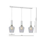Lampa wisząca ROMA WHITE 3xE27 MILAGRO MLP6488  - 3