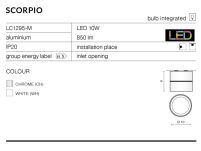 Reflektor lampa sufitowa LEON 5 AZ3489 Azzardo Aluminiowa techniczna z regulowanym kątem padania strumienia światła - 2