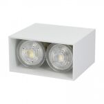 Lampa sufitowa natynkowa GAP 9385 Nowodvorski Podwójna biała szerokość 11 cm - 2