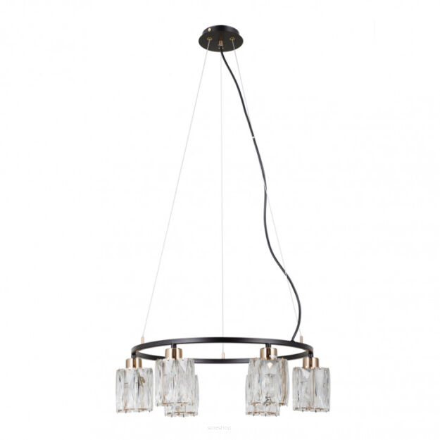 Lampa wisząca Simona PND-40814-6-BK-HBR Italux